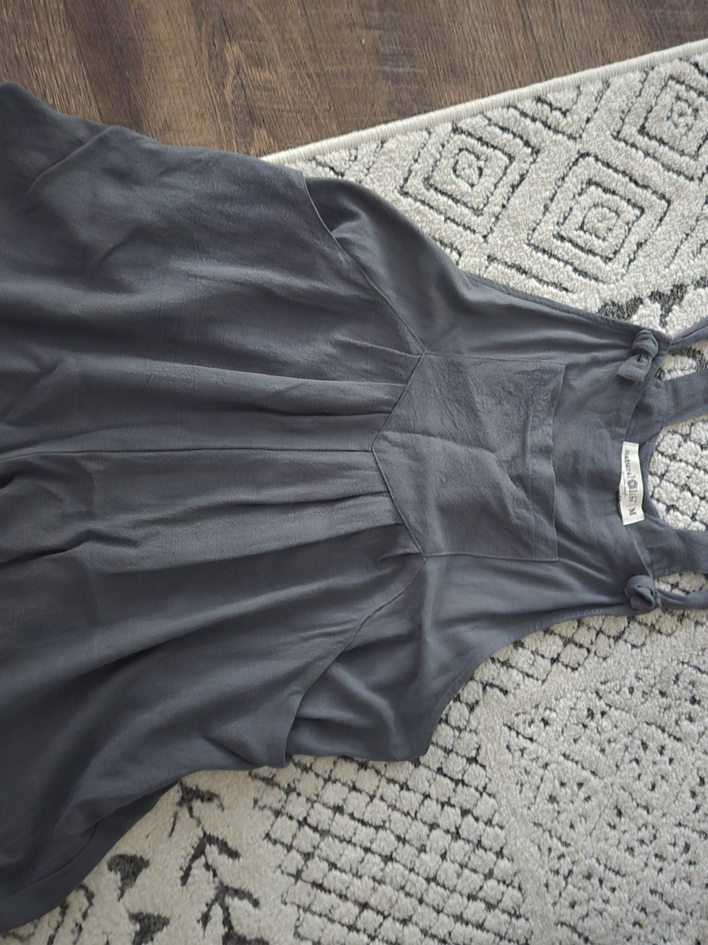 NATURAL LIFE Slate Gray Sleeveless Jumpsuit Romper Shorts Medium